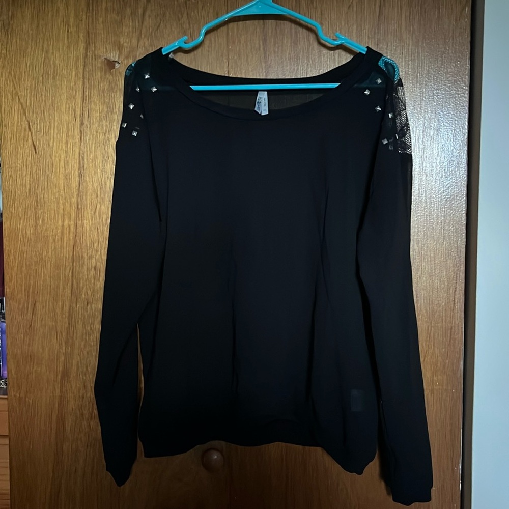 Black Chiffon Top